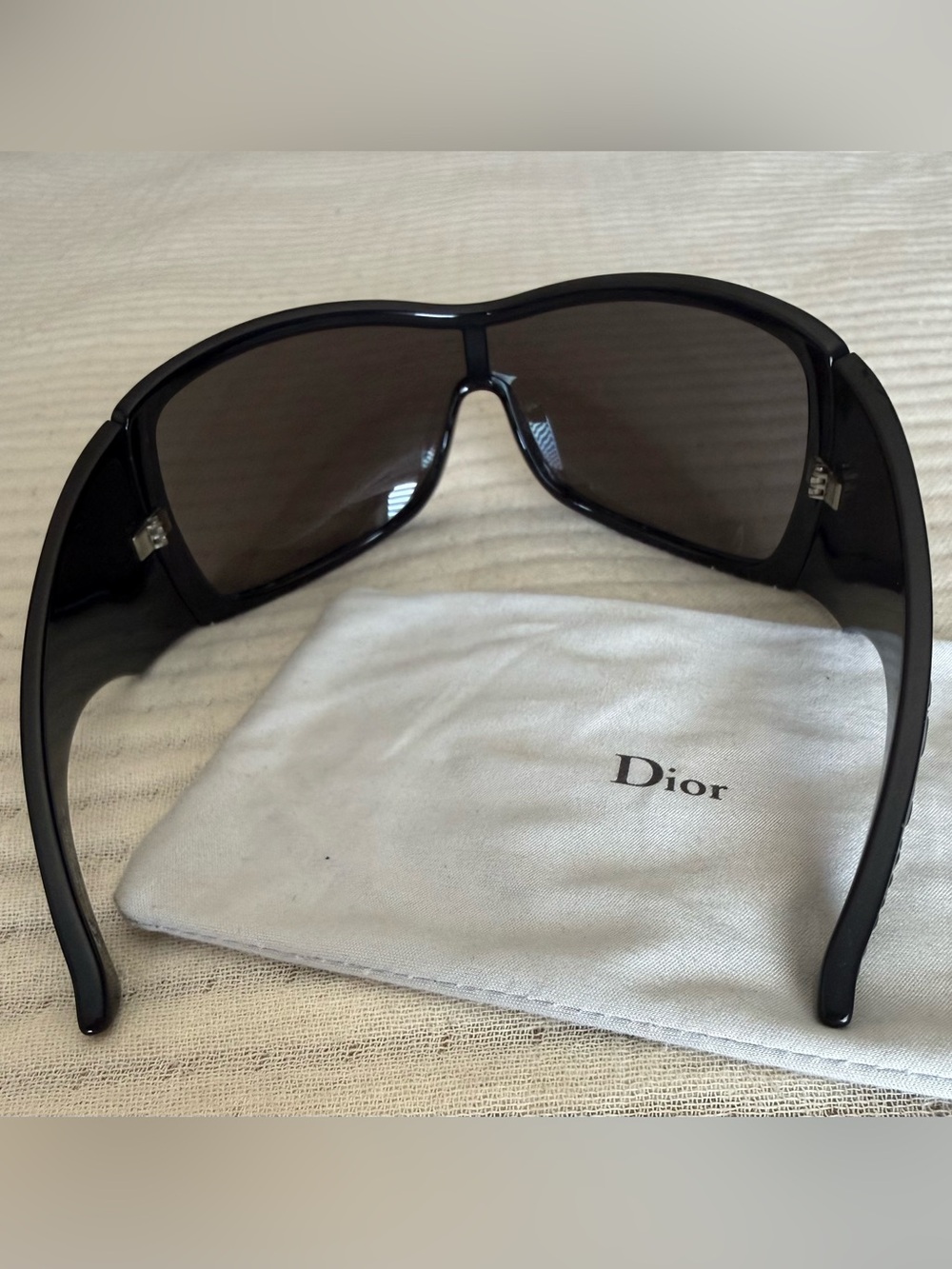 Christian Dior CHERRY TREE  black oversized sunglasses made in Italy D28CY 115 - Picture 4 of 4
